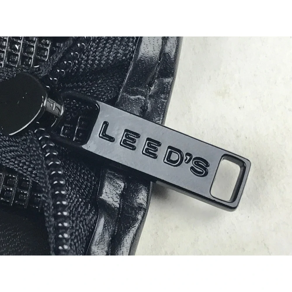 Leed's SCAN Powered By eFunds Black Zippered Padfolio Portfolio Organizer 10 x 8